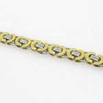 Mens Stainless steel bracelet beaded fancy franco cuban charm jewelry fashion greek style bracelet 2