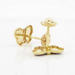 14K Yellow gold Butterfly stud earrings for Children/Kids web234 4