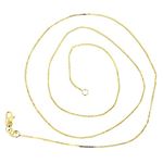 10K YELLOW Gold SOLID BOX CHAIN Chain - 22 Inches Long 0.8MM Wide with Lobster Clasp 2
