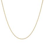 10K Yellow Gold 2.7mm Wide Hollow Rope Chain Necklace with Lobster Clasp (22 inches) 2
