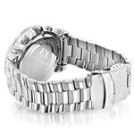 Iced Out Watches: Large Bezel Escalade Real Diamond Watch for Men 6.25ct 2