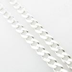 Silver Curb link chain Necklace BDC95 2