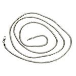 14K WHITE Gold SOLID ITALY CUBAN Chain - 30 Inches Long 2.5MM Wide 2