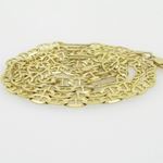 10K Yellow Gold diamond cut mariner chain GC78 2