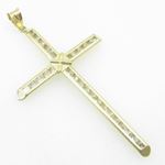 Mens 10K Solid Yellow Gold x cross Length - 2.83 inches Width - 1.54 inches 2