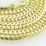 Mens Yellow-Gold Franco Link Chain Length - 22 inches Width - 1.5mm 2
