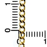 10K YELLOW Gold HOLLOW ITALY CUBAN Chain - 24 Inches Long 2.4MM Wide 4
