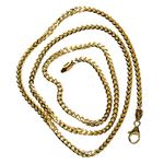 10K Diamond Cut Gold SOLID FRANCO Chain - 26 Inches Long 3.1MM Wide 2