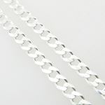 Silver Curb link chain Necklace BDC68 2