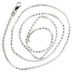 14K WHITE Gold SOLID ROUND CABLE Chain - 20 Inches Long 1.4MM Wide 2