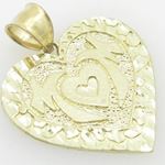 Ladies 10K Solid Yellow Gold mom pendant Length - 1.18 inches Width - 1.00 inches 2