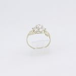 10k Yellow Gold Syntetic white gemstone ring ajr21 Size: 9.5 2