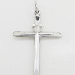 Plain cross silver pendant SB35 44mm tall and 28mm wide 4