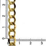 10K YELLOW Gold HOLLOW ITALY CUBAN Chain - 24 Inches Long 6.7MM Wide 4