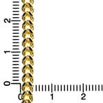 10K YELLOW Gold HOLLOW FRANCO Chain - 30 Inches Long 3.7MM Wide 4