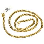 "14K YELLOW Gold MIAMI CUBAN SOLID CHAIN - 30"" Long 7X3.5MM Wide 2"