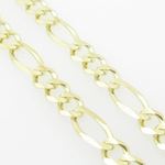 Mens Yellow-Gold Figaro Link Chain Length - 24 inches Width - 4.5mm 4