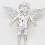 Angel cz silver pendant SB61 mm tall and mm wide 4