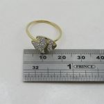 10K Yellow Gold womens fish ring ASVJ35 4