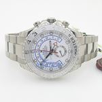 Rolex Yachtmaster II White Arabic Dial Oyster Bracelet 18k White Gold and Platinum Mens Watch 4