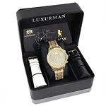 Iced Out Mens Diamond Watch 3Ct Yellow Gold Plat-4
