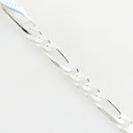 Figaro Link ID Bracelet Necklace Length - 8 inches Width - 8mm 4