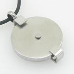 Unisex Genuine Leather Braided Crystal Necklace-4