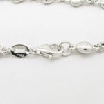 Womens Sterling silver Heart link bracelet 2