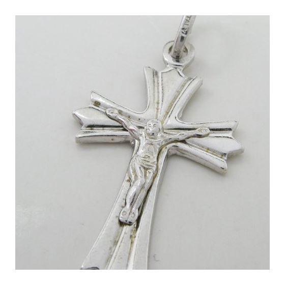 Fancy structure jesus crucifix cross pendant SB50 36mm tall and 19mm wide 2