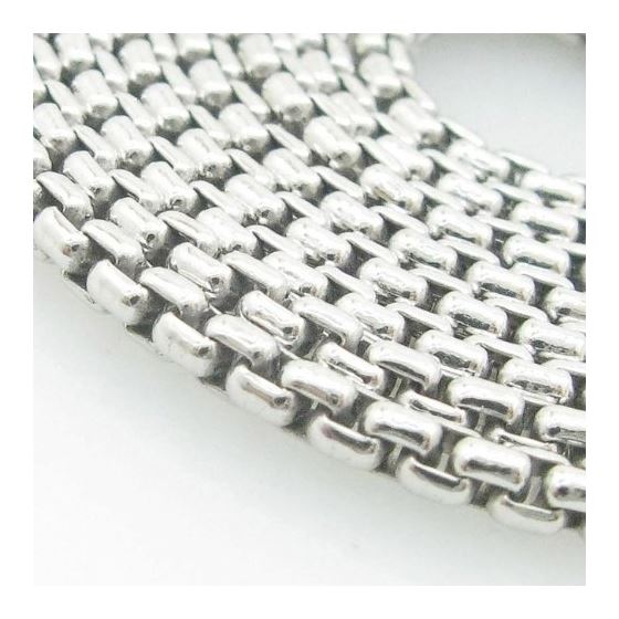 Mens .925 Italian Sterling Silver Box Link Chain Length - 30 inches Width - 2mm 2