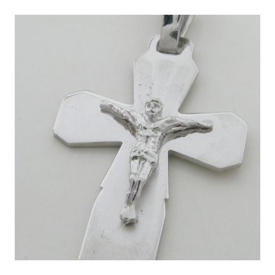 Fancy jesus cut crucifix cross pendant SB39 37mm tall and 21mm wide 2