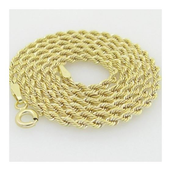 10K Yellow Gold rope chain GC15 2