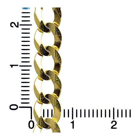 10K YELLOW Gold SOLID ITALY CUBAN Chain - 26 Inches Long 6.8MM Wide 4