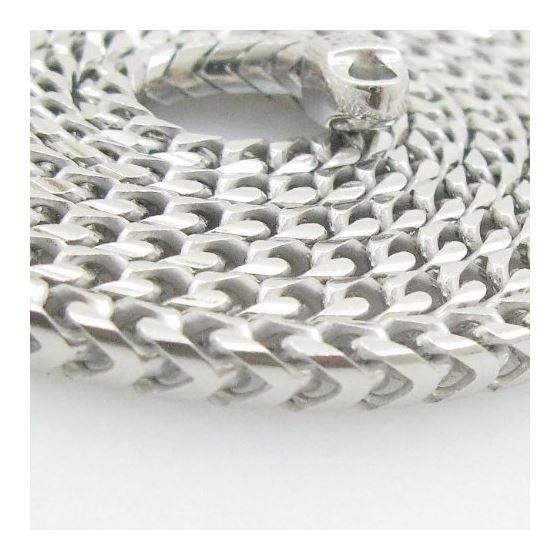 Mens .925 Italian Sterling Silver Franco Link Chain Length - 30 inches Width - 3mm 2