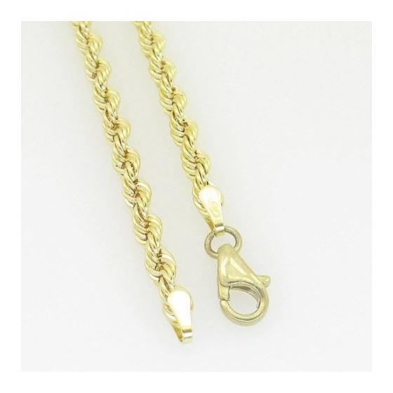 10K Yellow Gold rope chain GC3 4