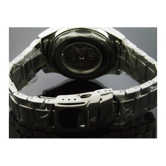 5.75Ct Big Diamonds Automatic Watch-4