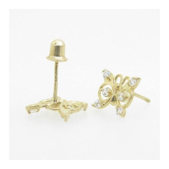 "14K Gold Earrings heart star flower dolphin penguin for Childeren