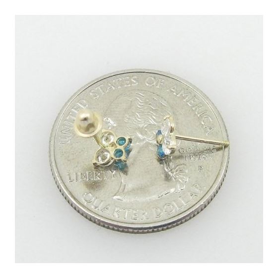 "14K Gold Earrings heart star flower dolphin penguin for Childeren