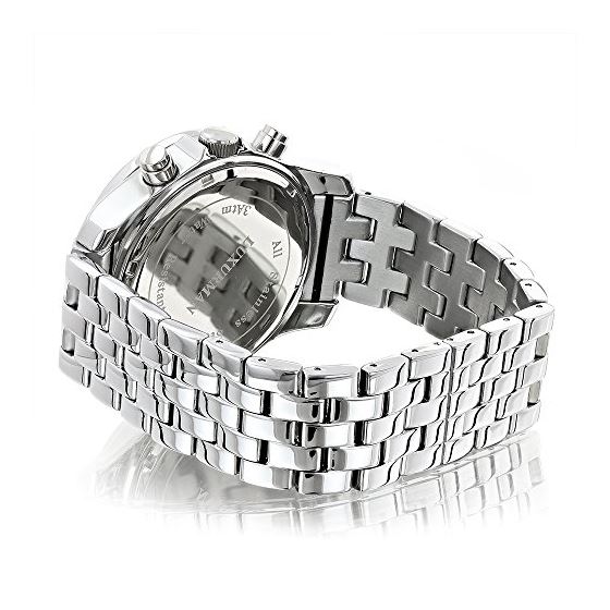 Mens Diamond Watches Diamond Wristwatch .30Ct-2