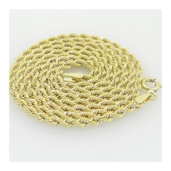 10K Yellow Gold rope chain GC13 2