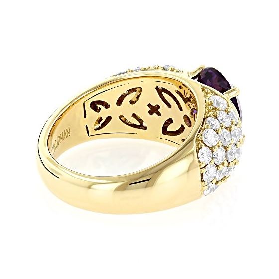14K Cocktail Natural Diamond Ring For Women With-2