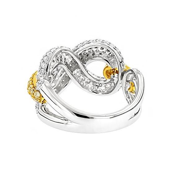 Cocktail Unique White Yellow 1.5 Ctw Diamonds In-2