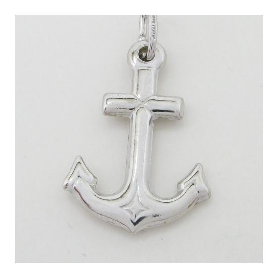 Anchor silver pendant SB56 30mm tall and 17mm wide 4