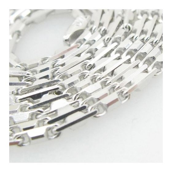 Mens .925 Italian Sterling Silver Hand Made Link Chain Length - 30 inches Width - 1.5mm 2