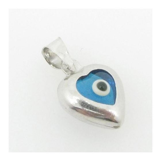 womens bp134 kabbalah evil eye .925 Sterling Silver good luck charm pendant 2