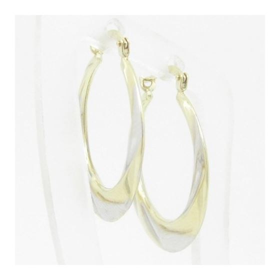 Ladies 10K Gold and .925 Italian Sterling Silver Earrings Stud Hoop Huggie Ball Fashion Dangle Swag 