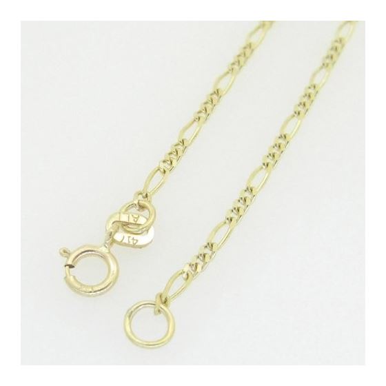 10K Yellow Gold figaro chain GC98 4