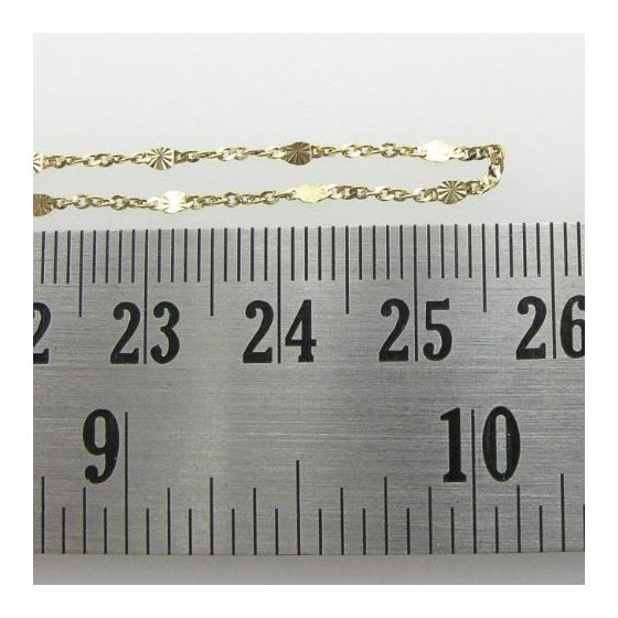 10K Yellow Gold diamond cut vale fancy chain GC33 4