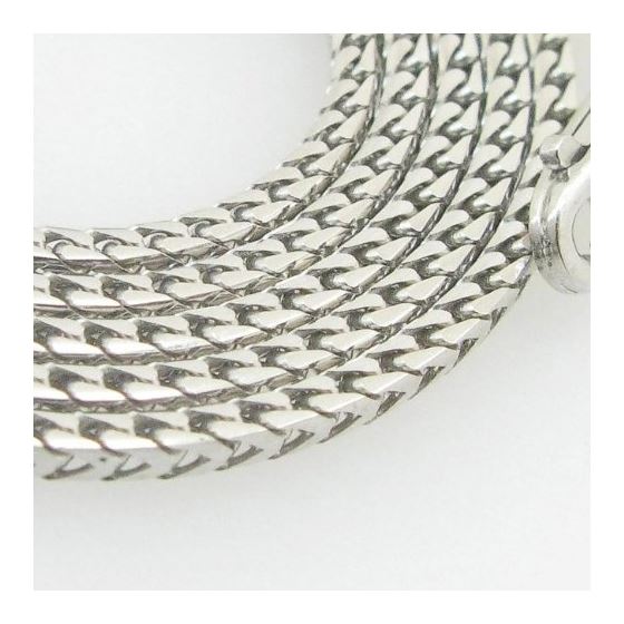 Mens White-Gold Franco Link Chain Length - 16 inches Width - 1.5mm 2