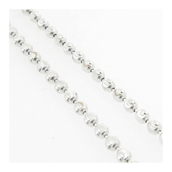 Ladies .925 Italian Sterling Silver Moon Cut Link Chain Length - 18 inches Width - 2mm 4